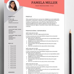 Very Good Modern Resume Template Free Download Templates Word Editable Stirring Professional Design