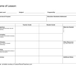 The Highest Quality Daily Lesson Plan Template Rich Image And Wallpaper