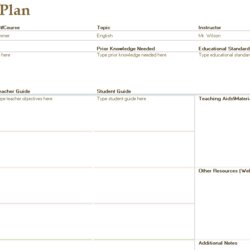Great Daily Lesson Plan Template Rich Image And Wallpaper English Format Templates Excel