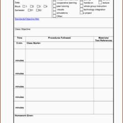 Daily Lesson Planner Template Plan Doc Format Printable Via Make Templates New Of