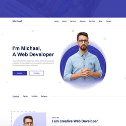 Swell Michael Personal Portfolio Template By Md Shah On Preview