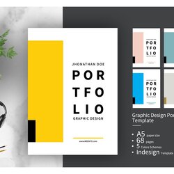 Fantastic Graphic Design Portfolio Template Brochure Templates Creative Market Portfolios
