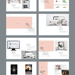 Super Graphic Design Portfolio Template Pages With