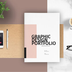 Great Graphic Design Portfolio Template In Brochure Templates On Yellow Examples Layout Cover Creative