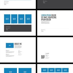 High Quality Clean Professional And Objective This Portfolio Brochure Layout Book Template Graphic Visit