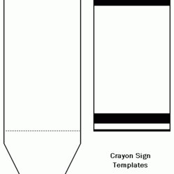 Spiffing Free Crayon Template Download Images Templates Label Preschool Crayola Printable Crayons Cut Box