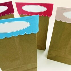 Supreme Printable Bag Toppers Topper Oval Scalloped Includes Blank Comes Four Colors Where