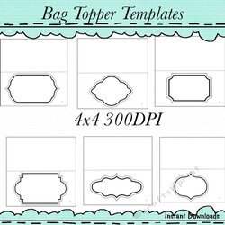 Brilliant Bag Toppers Templates