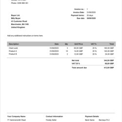 Exceptional Free Invoice Templates In Word Excel Plain Template