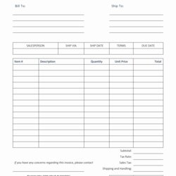 Outstanding Invoice Template Format Ideas
