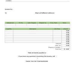 Wonderful Invoice Template Templates At