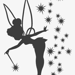 Cool Halloween Incredible Pumpkin Stencil Picture Tinkerbell Silhouette