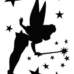 Touch Of Magic With Tinkerbell Stencil Images Pictures Pumpkin Template Silhouette Carving Stencils Printable
