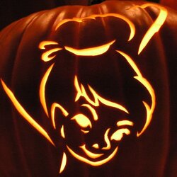 Tinkerbell In Pumpkin Carving Templates Free