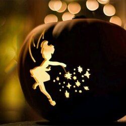 Wizard Printable Tinkerbell Pumpkin Templates Designs Lantern Jack Fairy Halloween Template Pumpkins Twitter