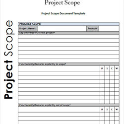 The Highest Quality Free Sample Project Scope Templates In Ms Word Statement Template Excel Sheet Business