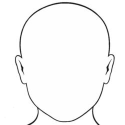High Quality Blank Person Template Printable Outline Mask Kids Clip Drawing Library Body Makeup Charts Faces