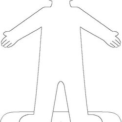 Perfect Blank Person Template People Printable Body Kids Outline Paper Cut Templates Pattern Cutout Preschool