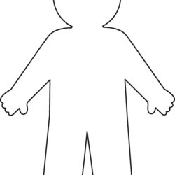 Wonderful Blank Person Template Best Outline Printable Use Body People Computer Designs Human