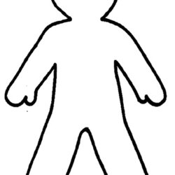 Out Of This World Blank Person Template Outline Printable Kids Human Body Clip Figure Attribution Forget Link