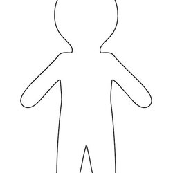 Great Person Template Outline Blank Templates Cut Printable Paper Man Print Board Become Member Log Choose