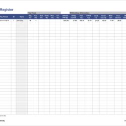 Payroll Template Free Employee For Excel Register