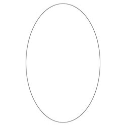 Oval Templates Blank Shape Free Printable Template Geometric Shapes Circle Simple Crafts Egg Stencil Tim