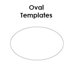 Matchless Oval Templates Blank Shape Free Printable Template