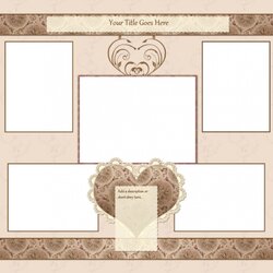 Great Free Scrapbook Templates Template Hearts Lace Thumb