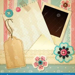 Scrapbook Template Royalty Free Stock Photo Image Background Vintage Templates Illustration Vector Designs