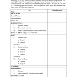 High Quality Outline Template In Word And Formats