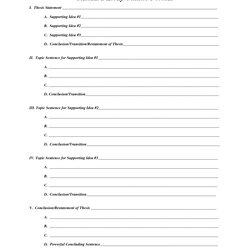 Terrific Middle School Research Paper Outline Template Essay Example Blank Format Writing Printable Examples