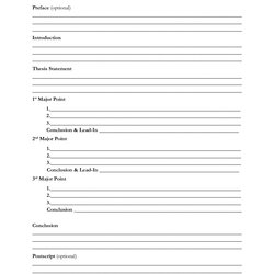 Admirable Best Images Of Printable Outline For Essay Blank Template Writing Format Worksheet Via