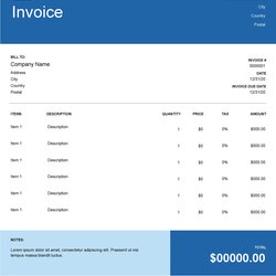 Freelancer Invoice Template Wave Financial