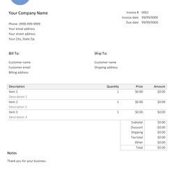 Outstanding Free Itemized Invoice Template For Your Needs Sample Paypal Templates By