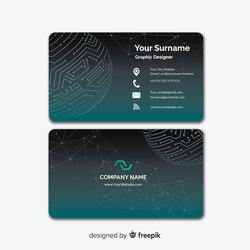 Swell Business Card Template Free Vector Ready Print