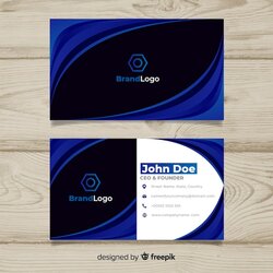 Sublime Free Vector Business Card Template
