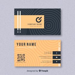 Wonderful Business Card Template Vector Free Download