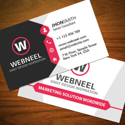 Brilliant Free Printable Business Card Template Blank Premium Graphic Modern Preview On Table