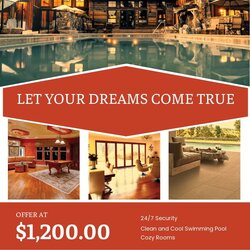 Out Of This World Free Real Estate Flyer Templates Download Illustrator Word Flyers Red Template
