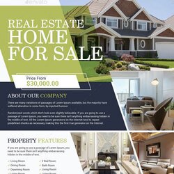 Swell Best Real Estate Flyer Templates And Format Template