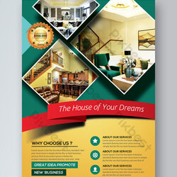 Admirable Elegant Real Estate Flyer Templates Free Download