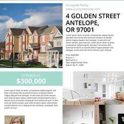 Real Estate Listing Flyer Template