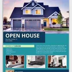 Perfect Free Real Estate Flyer Templates Word Best Professional Suburban Structuring House In Scaled