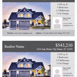 Wizard Real Estate Flyer Template For Word Templates Flyers Per Realtor Microsoft Details House Choose Board