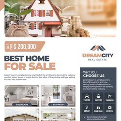 Tremendous Real Estate Free Flyer Template Templates Flyers Creative Untitled Min