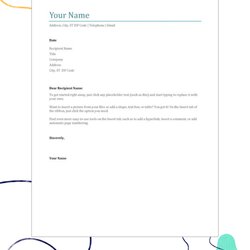 The Highest Standard Free Word Cover Letter Templates To Download Now Microsoft