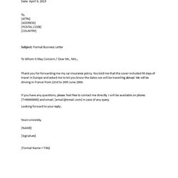 Splendid Formal Business Letter In Word Templates At Pertaining To Microsoft Template Format Sample Choose
