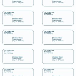 Perfect Shipping Label Template Templates For Word Address Labels Printable Mailing Microsoft Format Print
