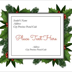 Fine Christmas Mailing Label Template Labels Shocking Templates Sample